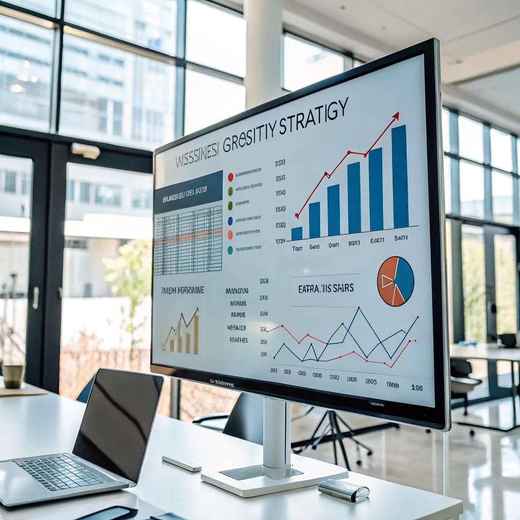 Business growth strategy chart